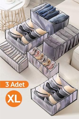 Alternative view of 3 Adet - 8 Gözlü Şeffaf Çekmece Içi Düzenleyici Organizer – Xlarge