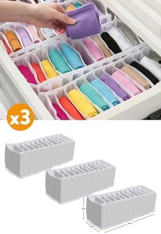 Alternative view of 3 Adet - 11 Gözlü Çekmece Içi Akordiyon Organizer - Small 11 X 41 X 12
