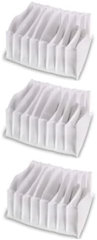 3 Adet - Xlarge 8 Gözlü Dolap Içi Akardiyon Organizer 31 X 36 X 12-3 Adet