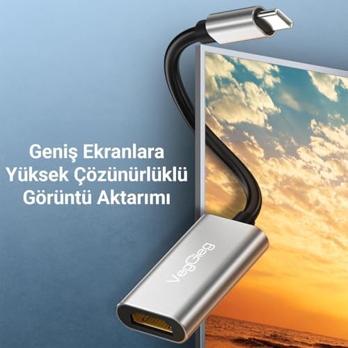 Alternative view of 4K 30Hz Type-C to HDMI Çevirici Dönüştürücü Adaptör