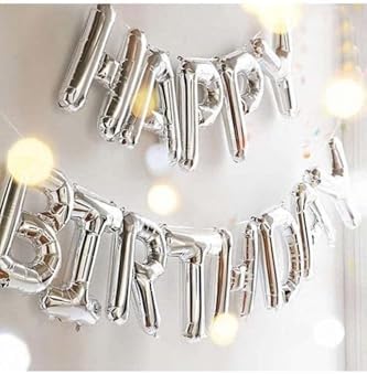 R Harf Folyo Gümüş Balon Küçük 35 Cm