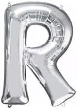 Alternative view of R Harf Folyo Gümüş Balon Küçük 35 Cm