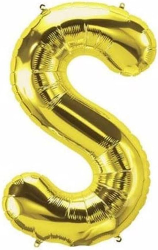 S Harf Folyo Renk Balon Küçük 35 Cm