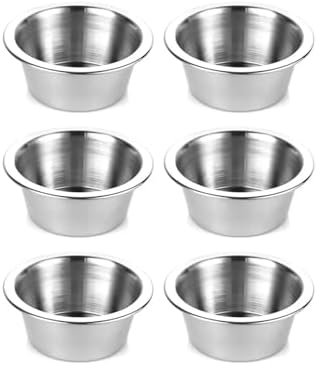 Alternative view of Sosluk 6 Lı Paslanmaz Çelik Mini Kase Lokumluk Reçellik Çerezlik Sosluk 6 Adet 8 Cm Metal