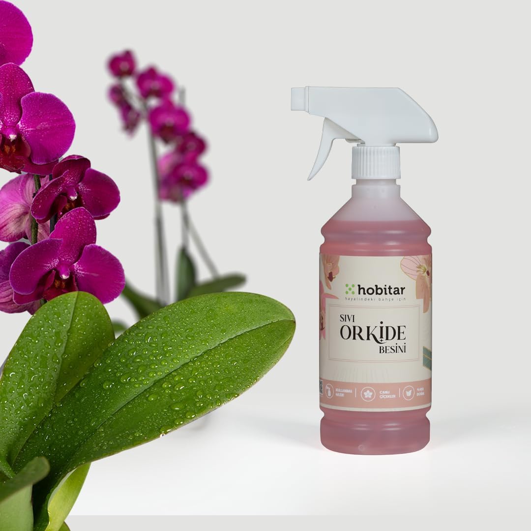 Hobitar Orkide Besini Vitamini 500 ml -%100 Doğal, Çiçeklendirici ve Köklendirici Formül