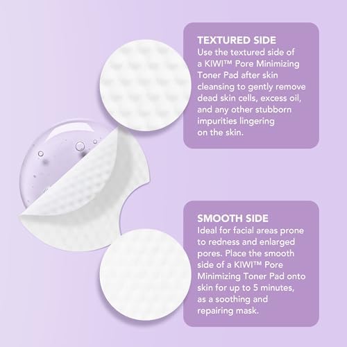 FOREO Gözenek Minimizing Toner Pedleri 60 adet – Witch Hazel & Centella Asiatica Peeling Yüz Pedleri, Yağ, Akne Taç Cilt için – Gözenek Minimizer ve Redness Rölyef