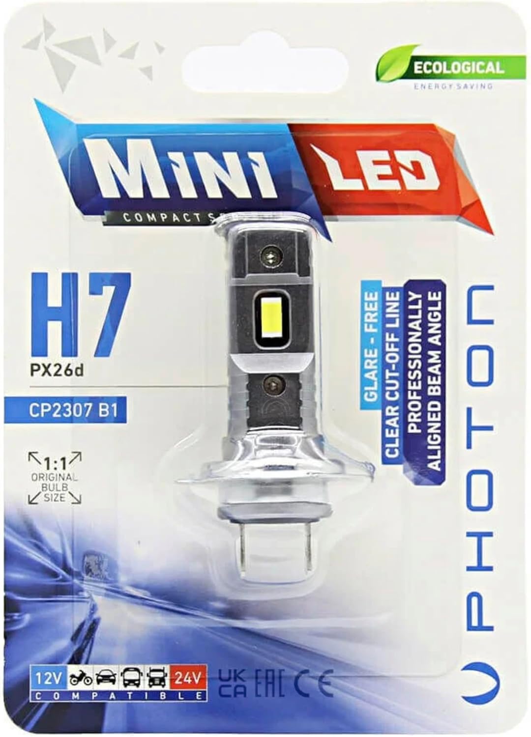Alternative view of PHOTON Ampul Mini H7 12-24V Compact Led (Tekli Blister) PHT CP2307 B1