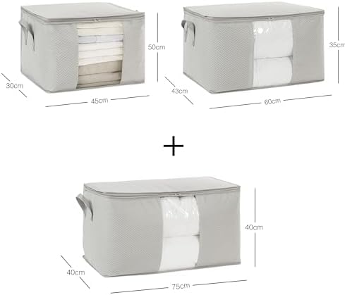 3'lü Pvc Pencereli Gri Hurç Set