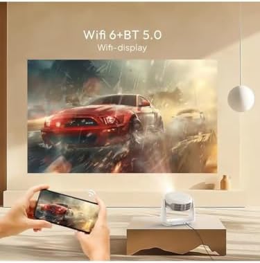 Otomatik Focus Yüksek Lümen Tam Yüksek Çözünürlüklü 3D Desteği LCD Wifi Bluetooth 4K Projeksiyon Cihazı