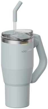 Alternative view of Tumbler 950ml Pipetli/Pipetsiz Kullanım Fonksiyonel Kulplu Paslanmaz Çelik Termos (Açık Mavi)
