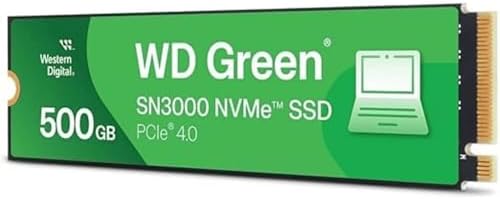 Alternative view of Digital Green SN3000 NVMe 500 GB (5.000 MB/sn'ye kadar okuma 4.000 MB/sn'ye kadar yazma) - WDS500G4G0E