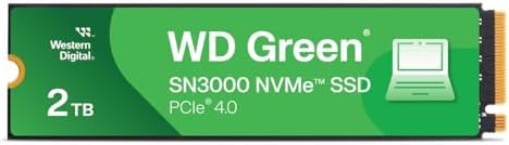 Alternative view of Digital Green SN3000 NVMe 2 TB (5.000 MB/sn'ye kadar okuma 4.000 MB/sn'ye kadar yazma) - WDS200T4G0E