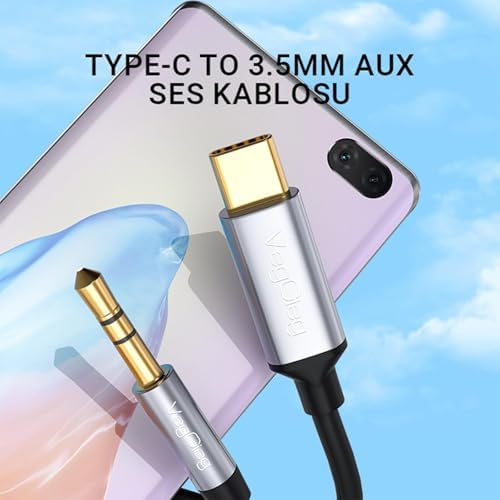 USB Type-C to 3.5mm Aux Hi-Fi Ses Kablosu 1 Metre