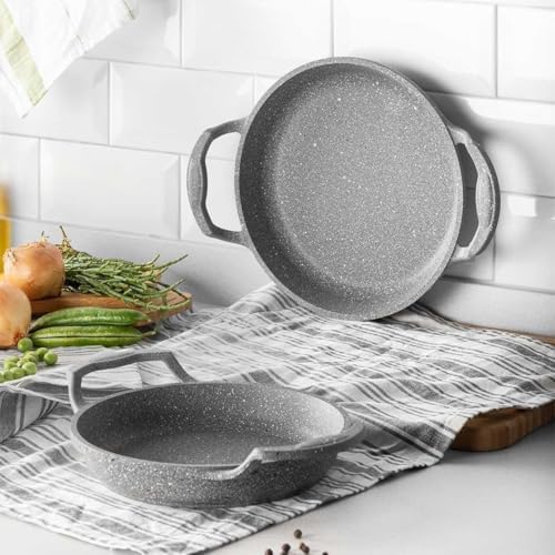 Cast Alu 2 Parça Sahan Seti 18-20 cm Granıtium