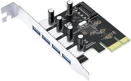 PCI-E 4 Portlu USB 3.0 Hub Çoklayıcı Kart