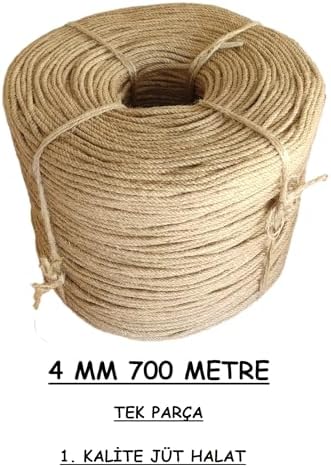 Alternative view of Jüt İpi Hasır ipi Kırnap İpi Kendir İpi İpi - Süsleme Hobi El İşi Jüt ip Hasır İp (4 mm, metre, 50)