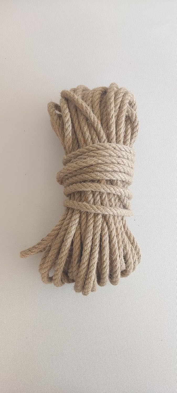 Jüt İpi Hasır ipi Kırnap İpi Kendir İpi İpi - Süsleme Hobi El İşi Jüt ip Hasır İp (10 mm, metre, 30)