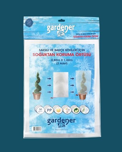 11301 Saksılı Bitkiler Için Soğuktan Koruma Örtüsü 30 G - 0,8 M X 1 M (Paket Içeriği 2 Adettir)