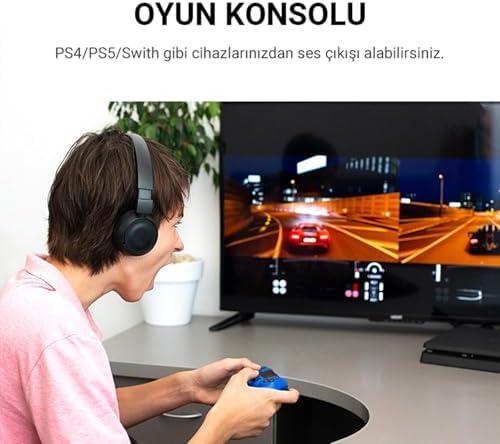 USB Harici Ses Kartı Adaptörü 3.5mm Kulaklık ve Mikrofon Girişli