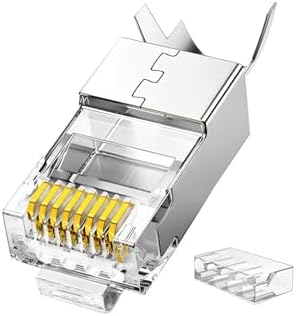 Alternative view of Cat7 10 Gigabit Metal Ethernet Konnektörü Altın Kaplama Korumalı 25 Adet