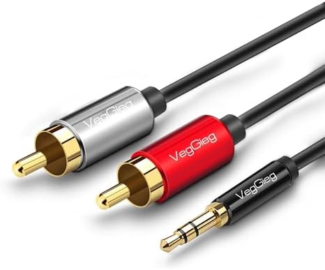 3.5mm AUX to 2 RCA Ses Kablosu 1.5 Metre