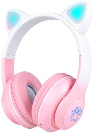 Alternative view of STN-28 Pro Kedi Kulaklı Tasarımlı RGB Işıklı Bluetooth Kulaklık Yeşil