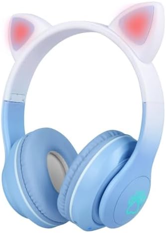 Alternative view of STN-28 Pro Kedi Kulaklı Tasarımlı RGB Işıklı Bluetooth Kulaklık Mavi