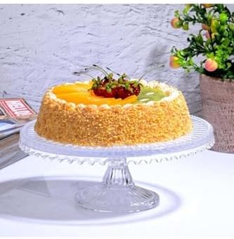 Alternative view of Damla El Yapımı 21 Cm Ayaklı Cam Yuvarlak Sunumluk Pasta & Kek Servisi
