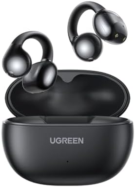 HiTune S3 kablosuz kulaklık, Bluetooth 5.4, açık spor kulaklık, klipsli ve gürültü önleyici ENC, 30 saat çalma, hızlı şarj, USB-C, Hi-Fi, IPX5 su geçirmez, siyah