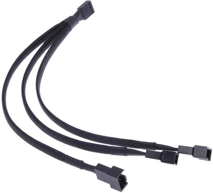 Alternative view of 5353 3'lü Fan Çoklayıcı 3 Port Y Pwm 4 Pin Splitter Çoklayıcı Switch Örgülü Kablosu (5353-3'lü)