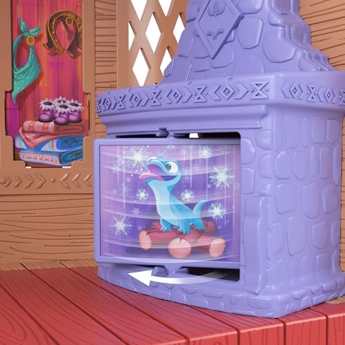 Mattel Karlar Ülkesi minik bebek oyun seti ve 10 oyun alanı, 3 hayvan dost, 8 aksesuar, birleştirilebilir hikaye alanları, JFG28