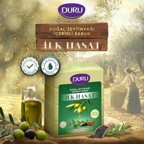 İlk Hasat Doğal Zeytinyağı İçerikli Sabun 4 × 150 gr
