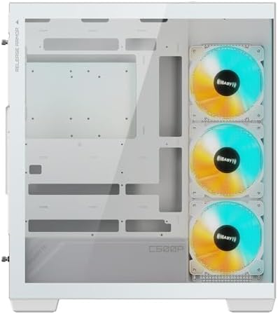 Alternative view of GIGABYTE C500P ST 50mm Soğutma Mesafeli RGB Cam Mid-Tower Kasa (Beyaz)