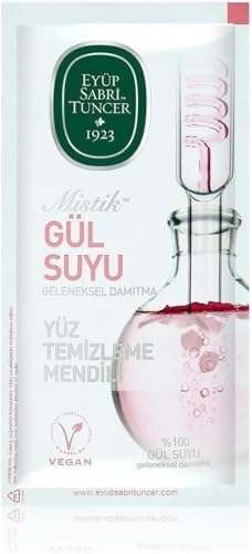 Mistik Gül Suyu Yüz Temizleme Mendili 30'lu Paket (Büyük Boy)