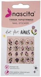 nascita Lale Desenli Tırnak Stickerı - 33