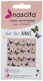 nascita Kelebek Desenli Tırnak Stickerı - 29