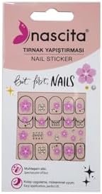 Alternative view of nascita Işıltılı Çiçek Desenli Tırnak Stickerı - 34
