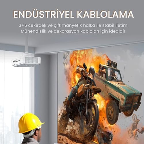 1080P 60Hz VGA Görüntü Kablosu 1.5 Metre