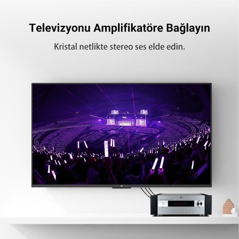 3 RCA to 3 RCA Ses ve Görüntü Kablosu 3 Metre