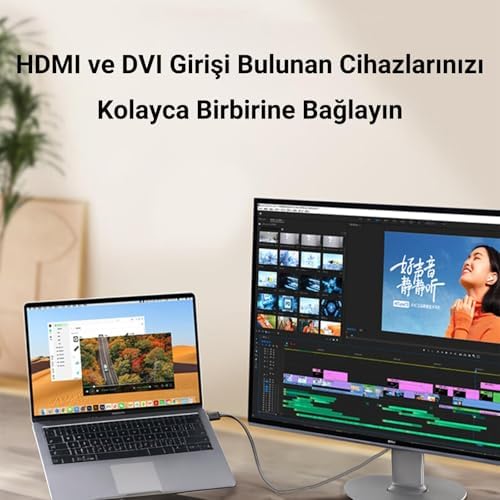 DVI 24+1 to HDMI 2K Dönüştürücü Monitör Kablosu 3 Metre