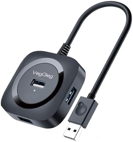 4 Portlu USB 2.0 Çoklayıcı Hub Siyah