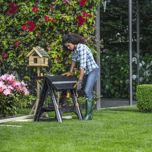 CAT DH1005 Çok Fonksiyonlu Katlanabilir Çalışma Tezgahı + 2 Adet Tetik İşkence