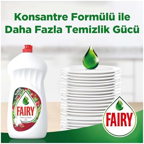 Temiz & Ferah Sıvı Bulaşık Deterjanı 650 ml Nar Kokulu 2li paket