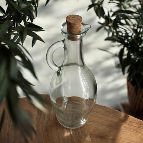 Alternative view of 500 ml Cam Yağdanlık & Sirkelik – Şık Tasarım, Kolay Tutma Sapı ve Mantar Kapak, Yağ ve Sirke Sunumu için Mükemmel