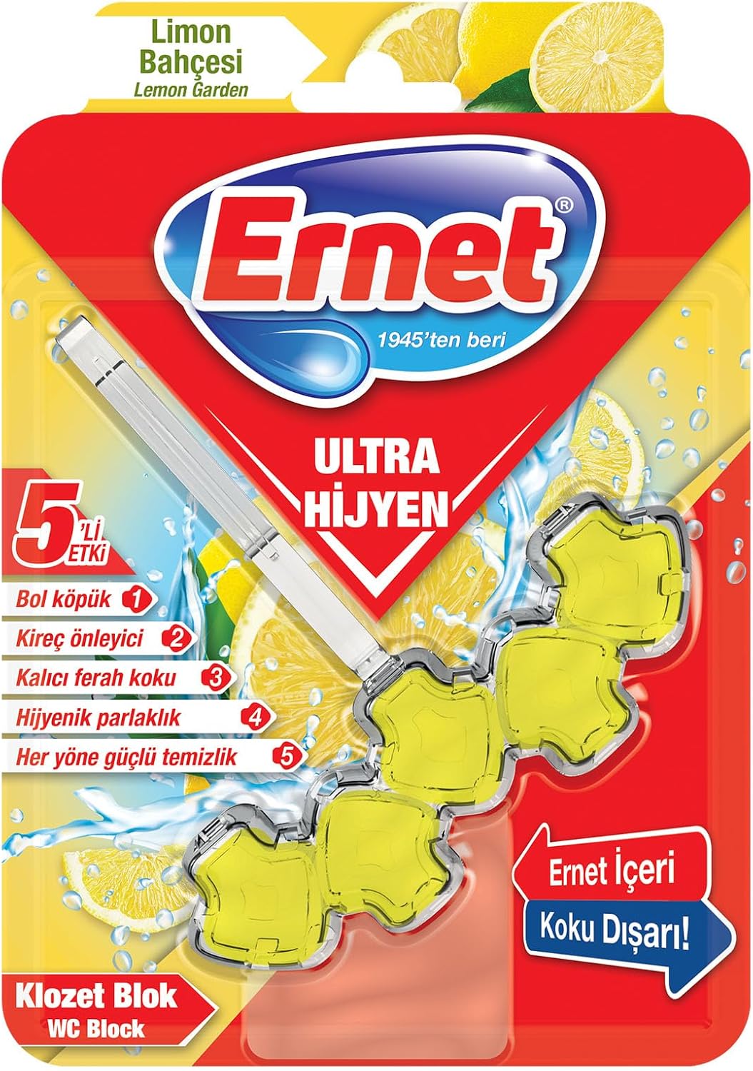 Ernet Klozet Ultra Hijyen Limon Bahçesi 50 G