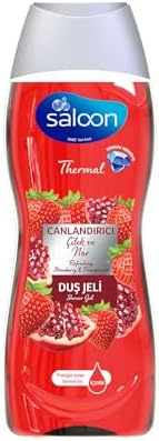 SALOON Thermal Duş Jeli Canlandirici Çilek & Nar 450Ml