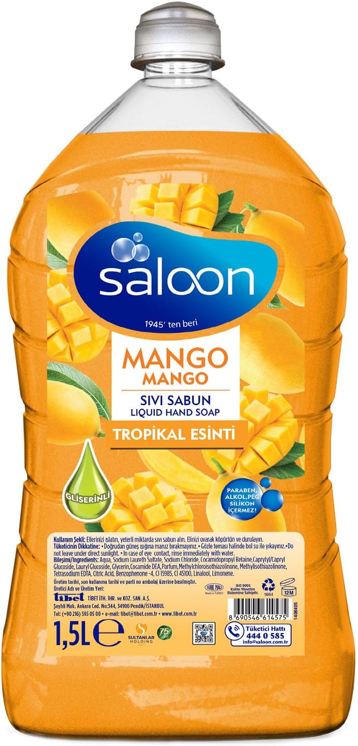 SALOON Sivi Sabun Taze Mango 1,5 L