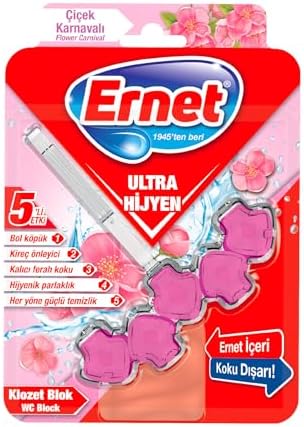 ERNET Klozet Ultra Hijyen Çiçek Karnavali 50 G
