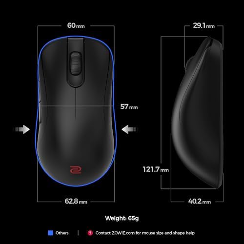 ZOWIE ZA13-DW Küçük boy 4K Simetrik Kablosuz E-spor Oyuncu Mouse
