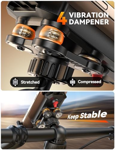 JOYROOM Bike Phone Holder Mount, [Anti Vibration] Phone Mount, Dirt Bike for All 4.7-7.0" Phones, Motorcycle Phone Mount for 16 Pro Max/15/14/13/12 S25/S24/S23